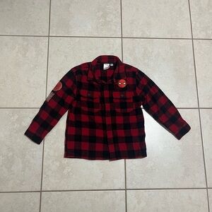 Marvel Kids Spiderman Plaid Flannel!